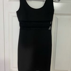 Forever 21 bodycon dress with mesh panels